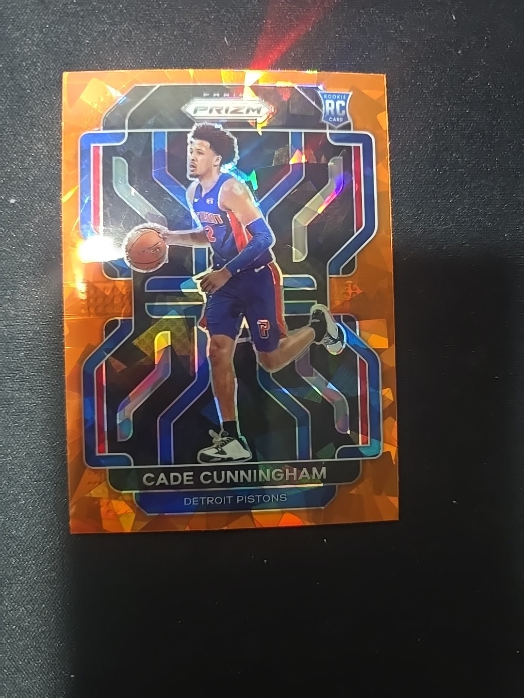 Cade Cunningham 2021-22 Panini Prizm RC Orange Ice Prizm #282 Detroit Pistons