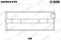 Glyco H1095/5 STD Kurbelwellenlager FüR Alfa Romeo Cadillac Passend FüR Fiat