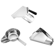 Stainless Steel Chip Scoop Shovel French Fries Burger Packaging Tool Scooper