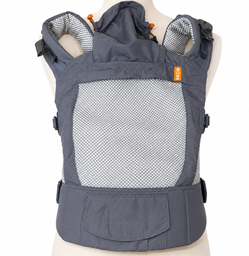 Beco Toddler Carrier 3D Mesh Front/Backpack Style Grey 20-60lbs EUC Looks New