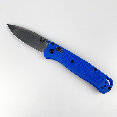 Benchmade 535 Bugout Knife Blue Grivory Handle S30V Folding Knife