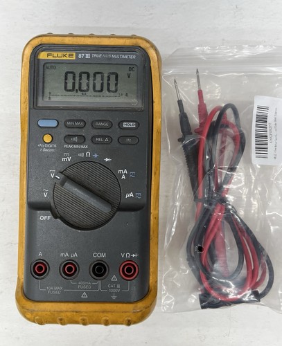 Fluke 87 III True RMS Multimeters With New 4 Ft. Leads