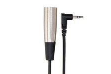 Hosa Technology Microphone Cable Right-angle 3.5mm TRS to XLR3M 1 ft 