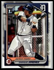 2024 Bowman Prospects #BP-31 Enrique Jimenez 1ST BOWMAN Detroit Tigers