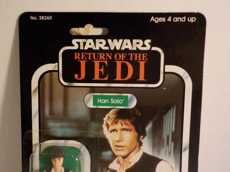 LS Star Wars Kenner Vintage ROTJ Han Solo OG 65 Back - Unpunched MOC w Case - image 3 of 4