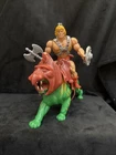 Vintage MOTU Masters HE-MAN BATTLE CAT Taiwan Lot Complete CLEAN Minty READ