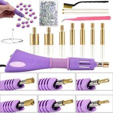 Hotfix Applicator, 7-in-1 Hot Fix Rhinestone Applicator Wand Setter Tool Kit wit