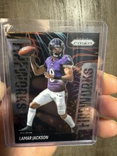 2025 Panini Prizm - Lamar Jackson Fireworks #22 Ravens