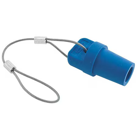 Hubbell Wiring Device-Kellems Hblmcapbl Cap, Blue, 300/400 Amp Male Single Pole