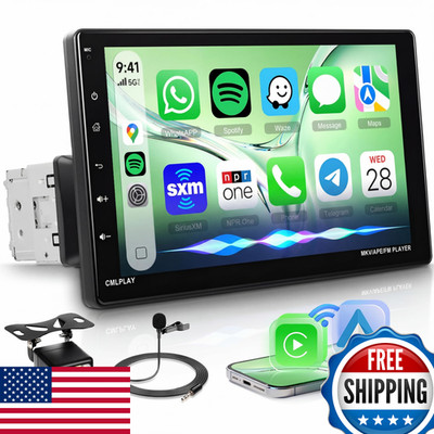 Rimoody 9 Single Din Car Stereo Wireless Carplay Android Auto Detachable