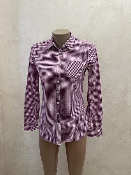 Women Tommy Hilfiger Shirt Purple Cotton 34 / XS /