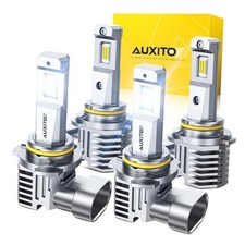 9005 9006 Bulbs Combo 1400 Brighter HB3/HB4 Bulbs, 6500K Cool White, Plug-N