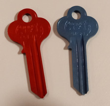 5EA1   STAR  Brand   BLUE / RED  Anodized Aluminum Key Blanks