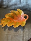Vintage 1960 California Pottery Leaf Dish USA 809 — photo 1