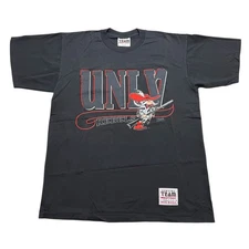Vintage UNLV Rebels T-Shirt XL Team Edition Made in USA Runnin’ Rebels Y2K 