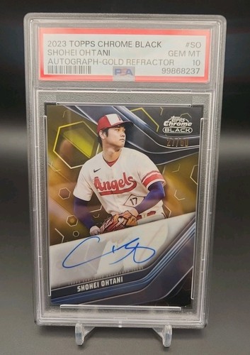 2023 Topps Chrome Black Autographs #CBA-SO Shohei Ohtani Angels