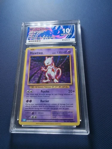 Pokémon TCG Mewtwo Classic Collection Holo 014/034 ACE 10 Gem Mint.