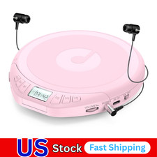 CD Player Portable CD Dsicman: with Earphones for Car with Anti-Skip Shockproof