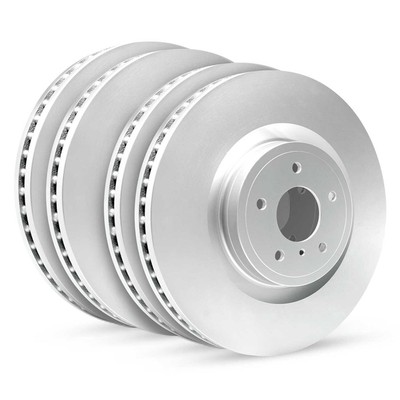 For Honda CR-V 2002-2004 R1 Concepts WDPN2-59047 Front & Rear Brake Rotor Set