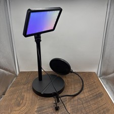 Microphone Pop Filter Dual Screen - Black/BOWER Light On Stand Set