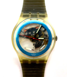 Vintage Swatch Quartz Watch 1988 OLD BOND  GG102 Green Abstract New Wave Swiss Vintage 1988 swatch swiss - Gem main image 3