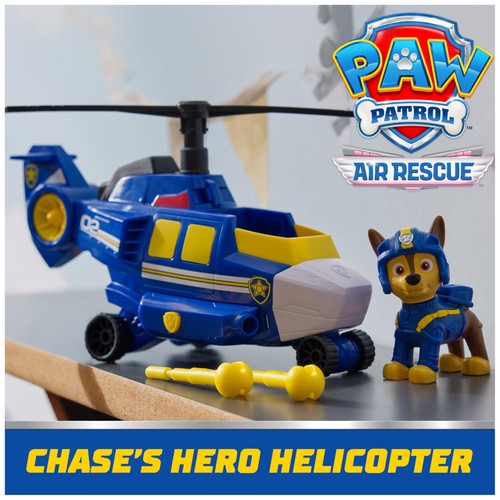 PAW Patrol: Air Rescue Chase Action Figure & Hero Elicottero Giocattolo - Foto 8 di 9