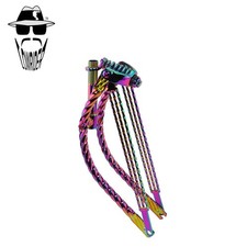 ORIGINAL LOWRIDER 20” Triple Twisted BENT Springer Fork 1” Threaded Oil Slick.