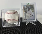 Francisco Lindor - Autographed Baseball w/ Rookie Team USA Card - JSA Q42280