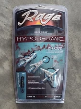 Rage Hypodermic Broadheads 100 Grain 2 " + Cut- lot of 3