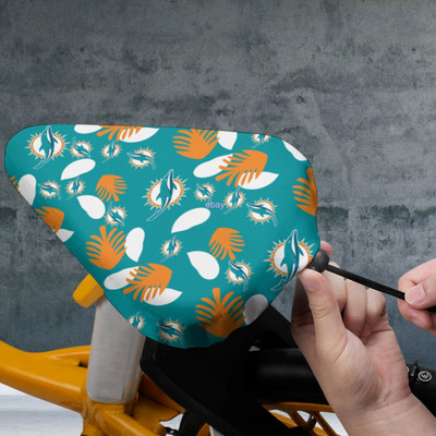 Bike Seat Cover Decorative Rain Covers Hawaiian Print Miam Dolphin