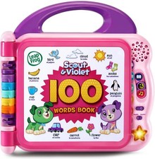 Scout and Violet 100 Words Book Purple Standard Packaging Plastic Outside New