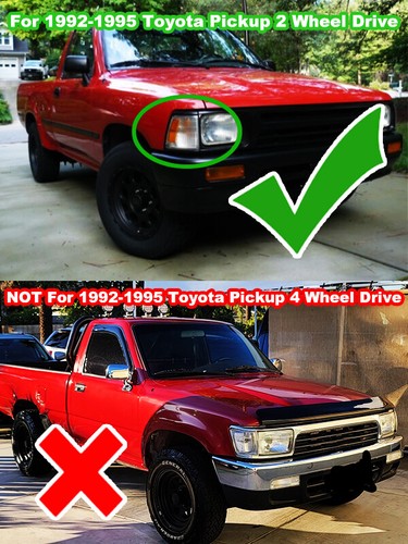 2x Front Corner Lights Indicator Parking Signal For 1992-1995 Toyota Pick Up 2WD - Picture 2 of 10