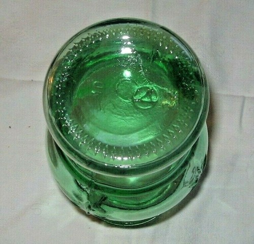 Hyazinthenglas , grün , Pressglas - Bild 4 von 4