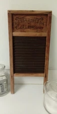 Vintage Busy Bee No 16 WASHBOARD SCRUB BOARD Double Sided Wash Board Laundry 18"