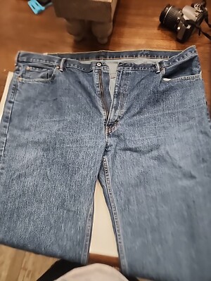 50x30 Levi Strauss '550 Relaxed Fit' Blue Jeans 100% Cotton Men's