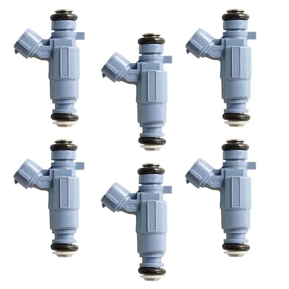 6Pcs Fuel Injector for Hyundai Santa Fe Sonata XG350 & Kia Optima Sedona Sorento - Imagem 3 de 4