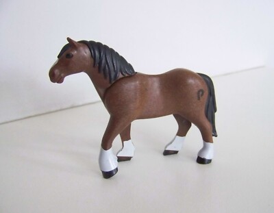 PLAYMOBIL Western (B8109) - Cavallo Marrone Scuro E Attacchi Per Diligenza, Set Usato - Foto 4
