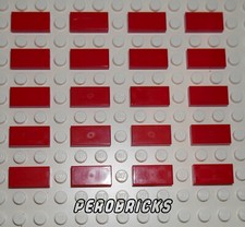 Lego 20 x Fliese/Fliesen 1x2 rot #3069b (Beispielfoto)
