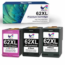 62XL 62-XL ink cartridges compatible for HP 62 Envy OfficeJet 5600 5744 7645 lot