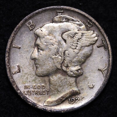 1926-D Mercury Dime CHOICE XF FREE SHIPPING E613 QCK