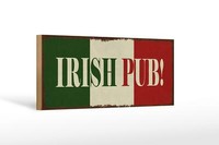 Holzschild Hinweis 27X10 Cm Irish Pub Kneipe Alkohol Deko Schild Wooden Sign
