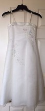 Flower Girl / Communion / Party Dress Sleeveless Ivory Girls Sz 6 David's Bridal