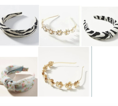 Allana Petal Embellished Pearl Felt Zebra Floral Boho Hipster Chic Headband