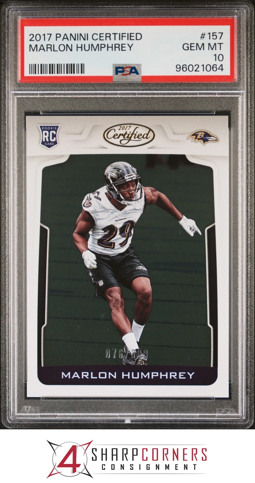 Marlon Humphrey Panini Certified #157 Base