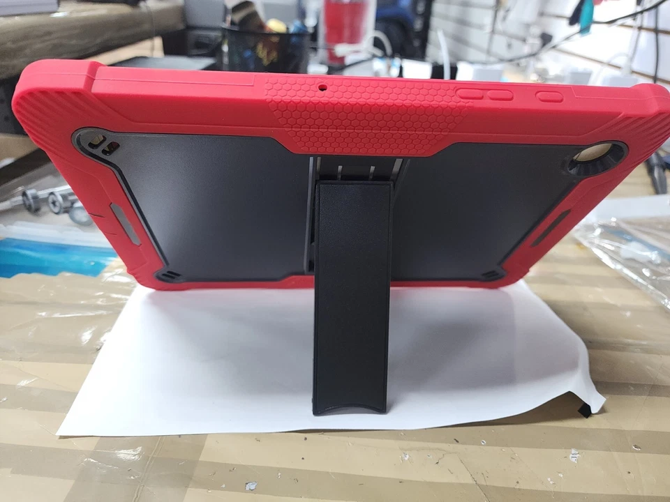  Tab A8 A821 FUNDA MONSTER RESISTENTE Roja y Negra Talla 10.5" Samsung  Foto 4 de 4