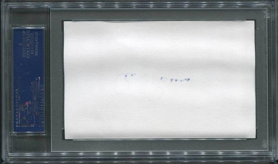 Al Rosen Index Card Signed Autograph PSA/DNA - Image 2 of 2