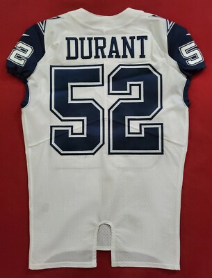 52 Justin Durant of Dallas Cowboys Color Rush Game-Issued Jersey