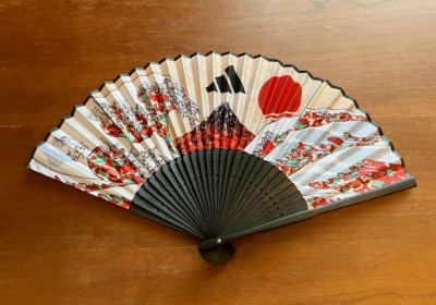 Adidas Japan Gotemba Premium Outlets Limited Novelty Folding Fan Rare New
