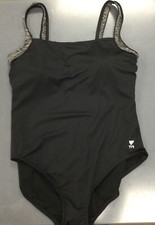 tyr swimsuit women black/gray size 22