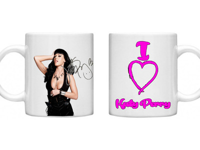 Katy Perry, Katy Perry Autogramm, Katy Perry Geschenk, I Love Katy Perry 11oz Tasse